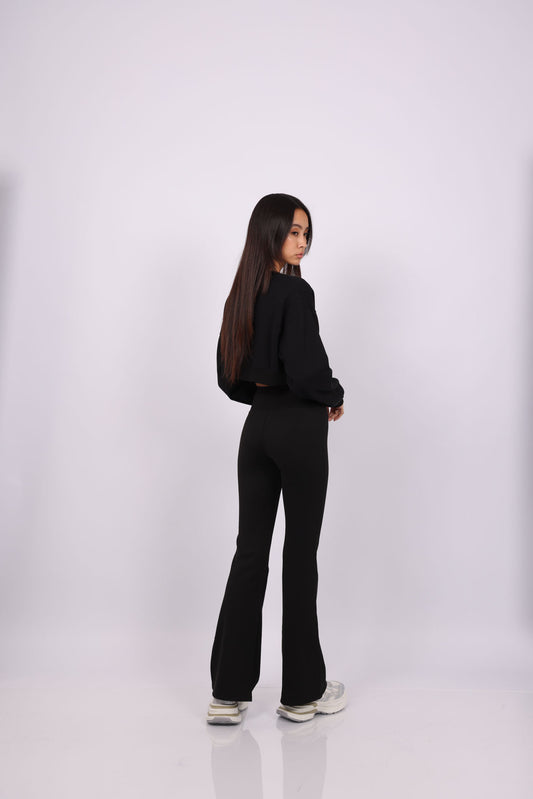HIGH WAIST FLARED LEGGINGS