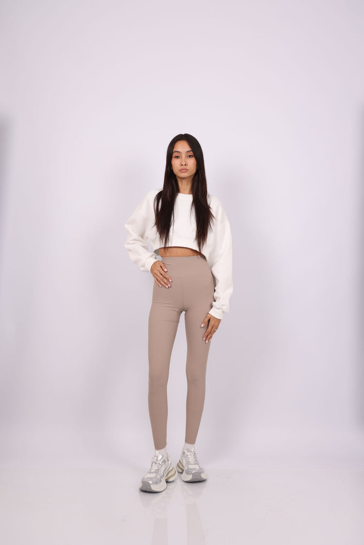 RIBBED HIGH WAIST LEGGINGS