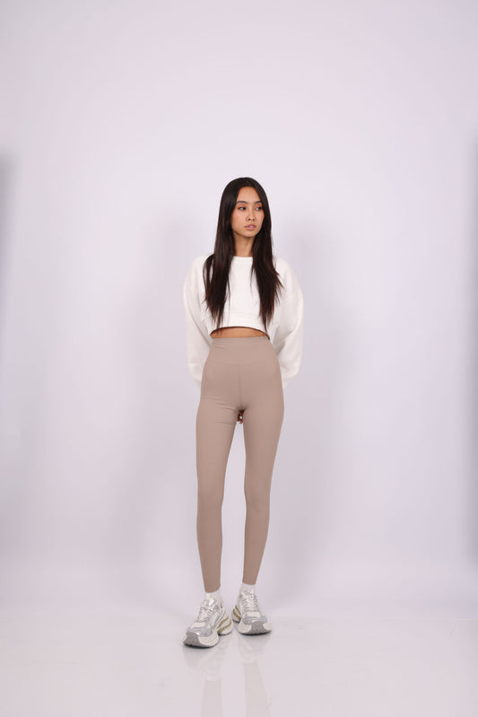 RIBBED HIGH WAIST LEGGINGS