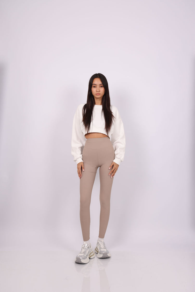 RIBBED HIGH WAIST LEGGINGS