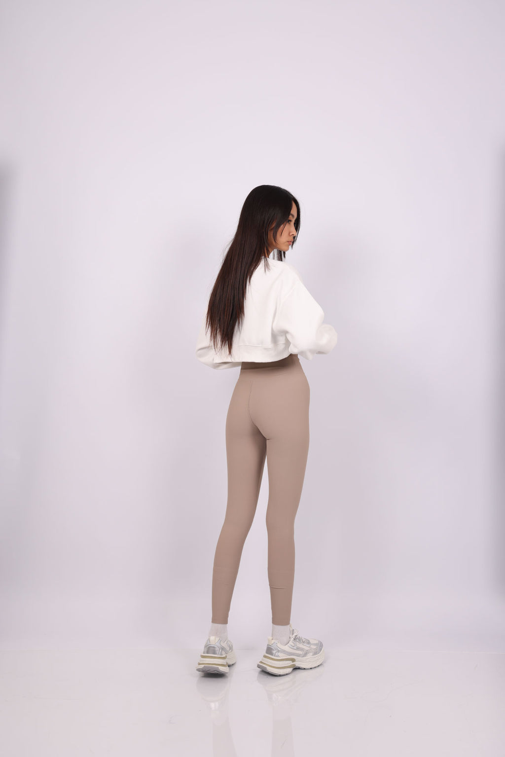 RIBBED HIGH WAIST LEGGINGS