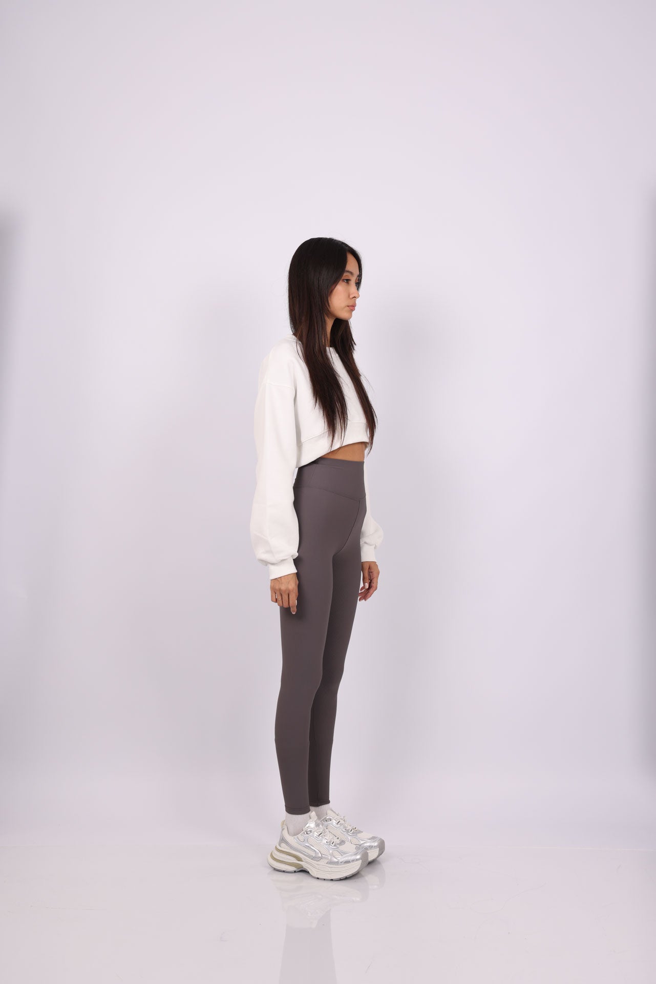 RIBBED HIGH WAIST LEGGINGS
