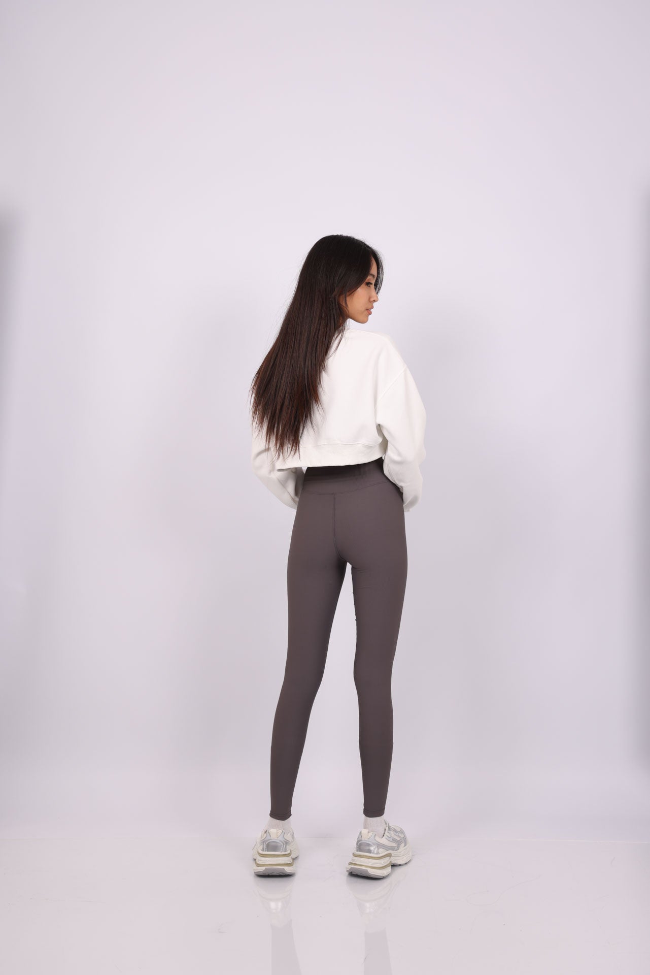 RIBBED HIGH WAIST LEGGINGS