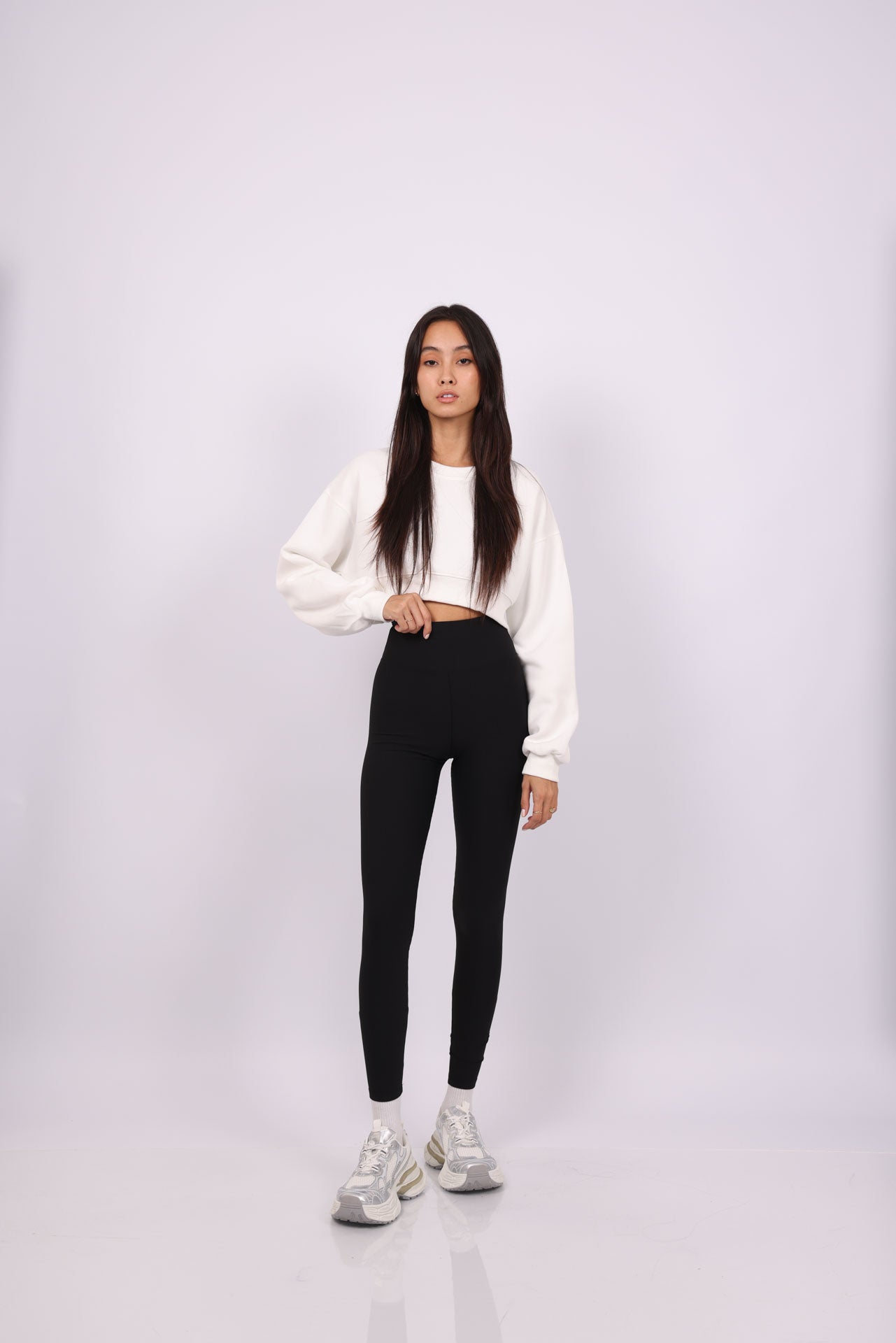 RIBBED HIGH WAIST LEGGINGS