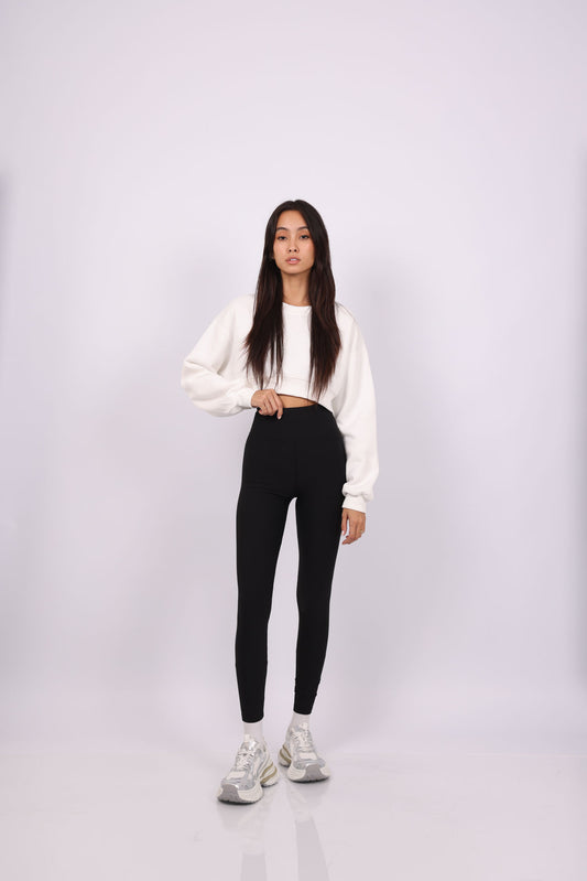 RIBBED HIGH WAIST LEGGINGS
