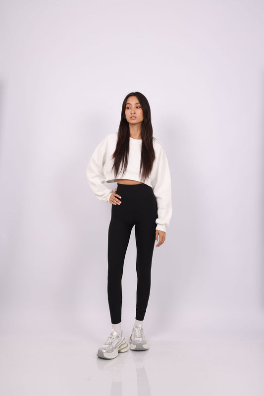 RIBBED HIGH WAIST LEGGINGS