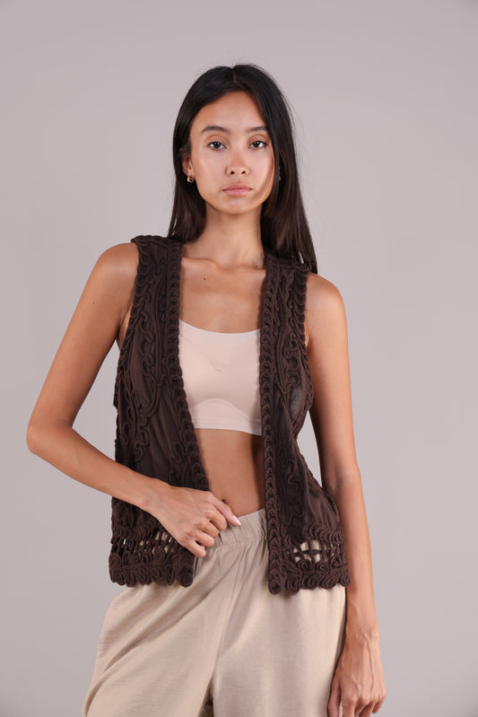 BOHO WHIMSY CROCHET VEST
