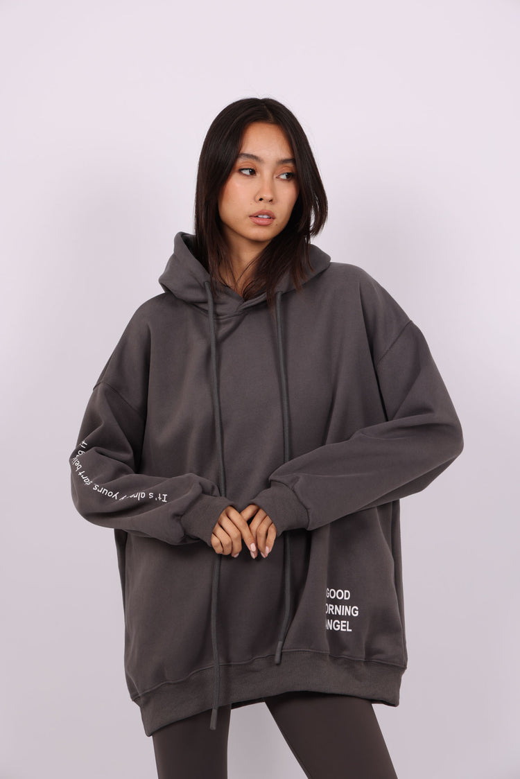 OVERSIZED HOODIE – “GOOD MORNING ANGEL”