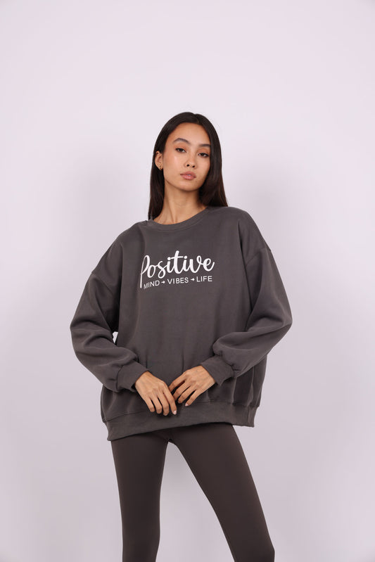 POSITIVE VIBES OVERSIZED SWEATSHIRT