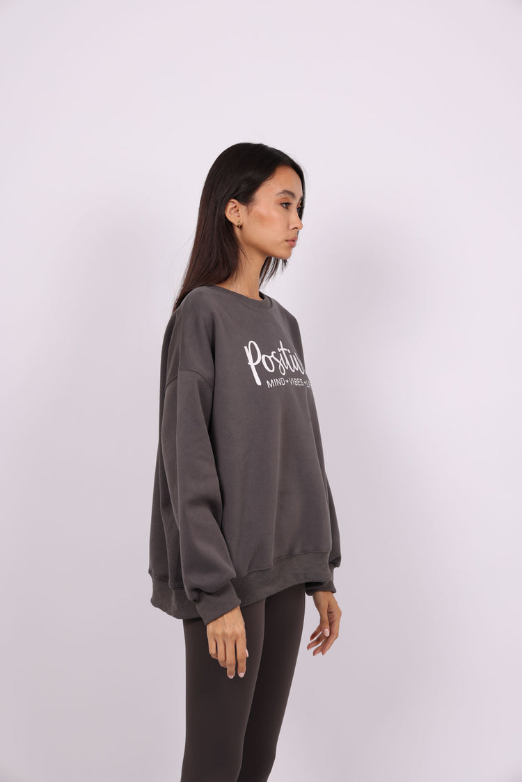 POSITIVE VIBES OVERSIZED SWEATSHIRT