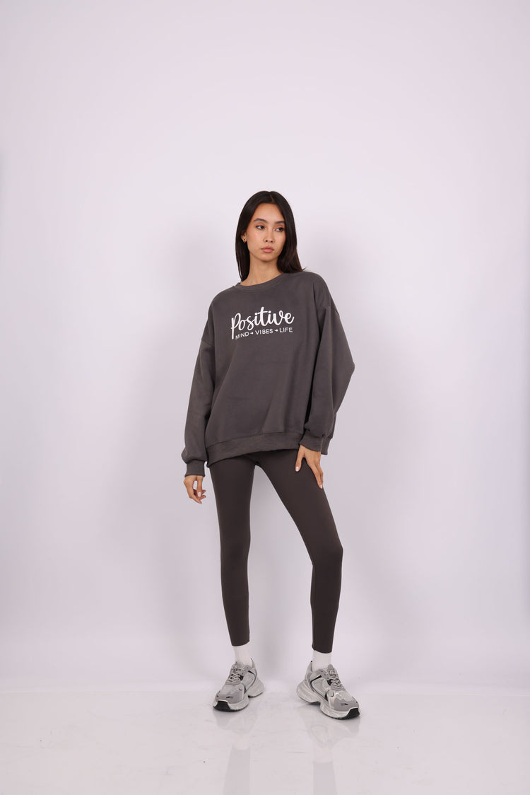 POSITIVE VIBES OVERSIZED SWEATSHIRT