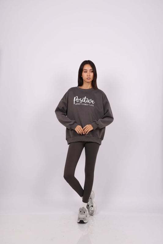 POSITIVE VIBES OVERSIZED SWEATSHIRT