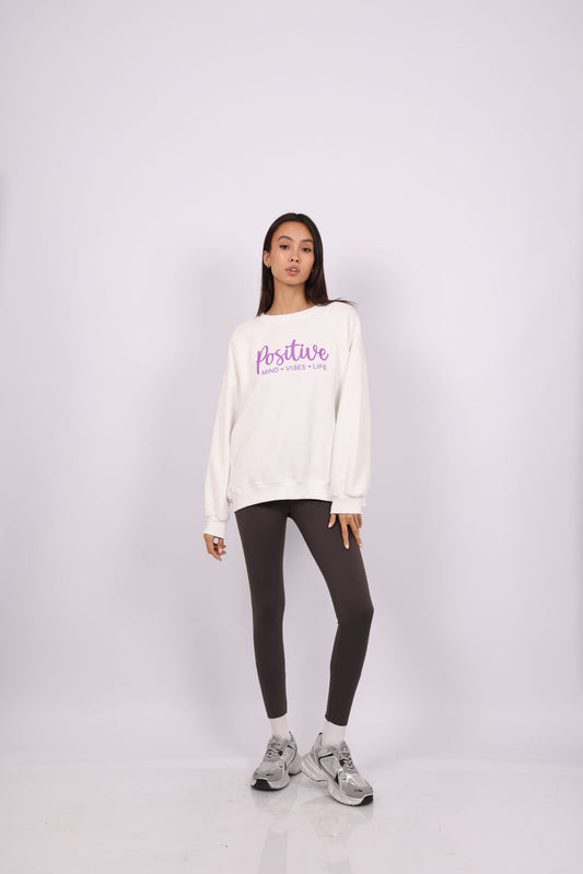 POSITIVE VIBES OVERSIZED SWEATSHIRT