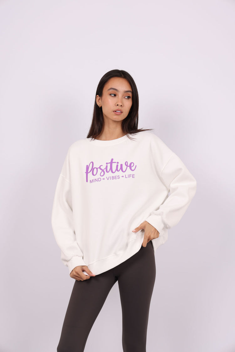 POSITIVE VIBES OVERSIZED SWEATSHIRT