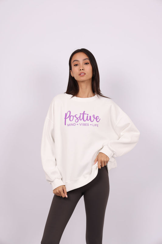 POSITIVE VIBES OVERSIZED SWEATSHIRT
