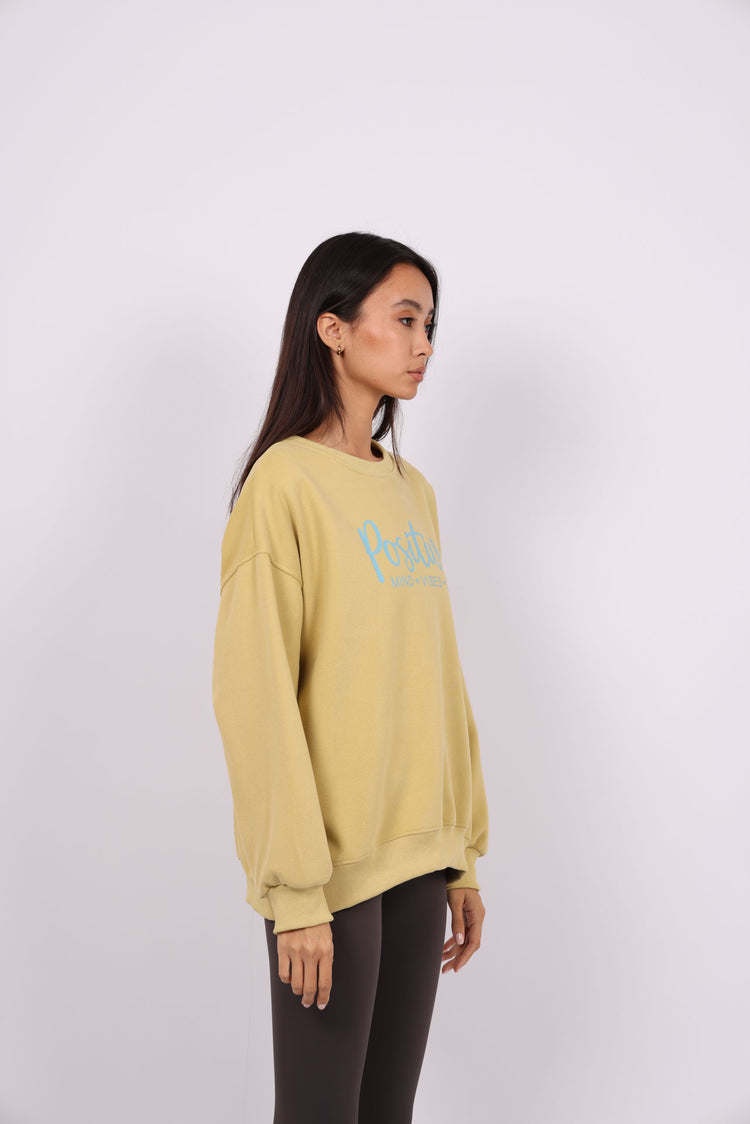 POSITIVE VIBES OVERSIZED SWEATSHIRT