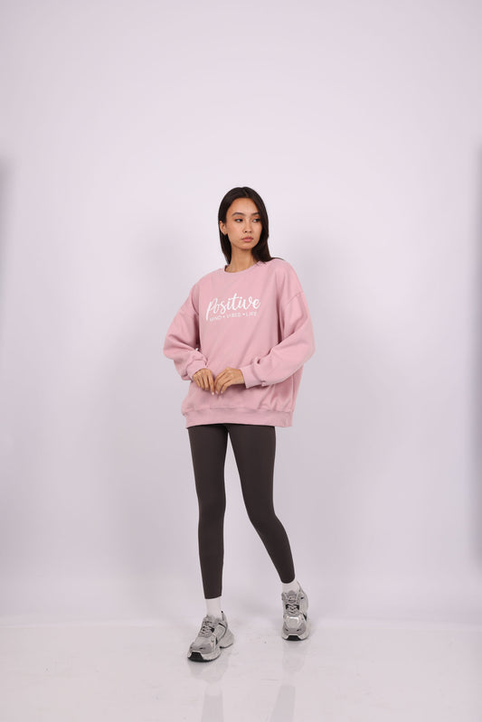 POSITIVE VIBES OVERSIZED SWEATSHIRT