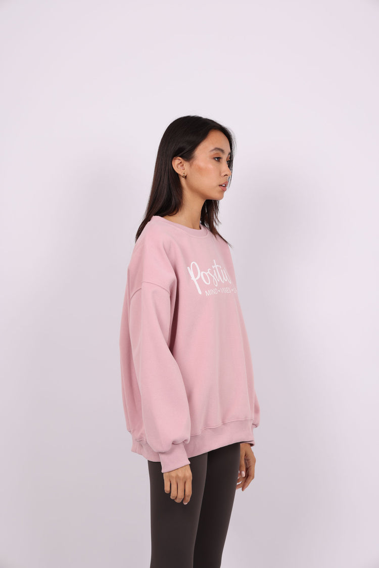 POSITIVE VIBES OVERSIZED SWEATSHIRT
