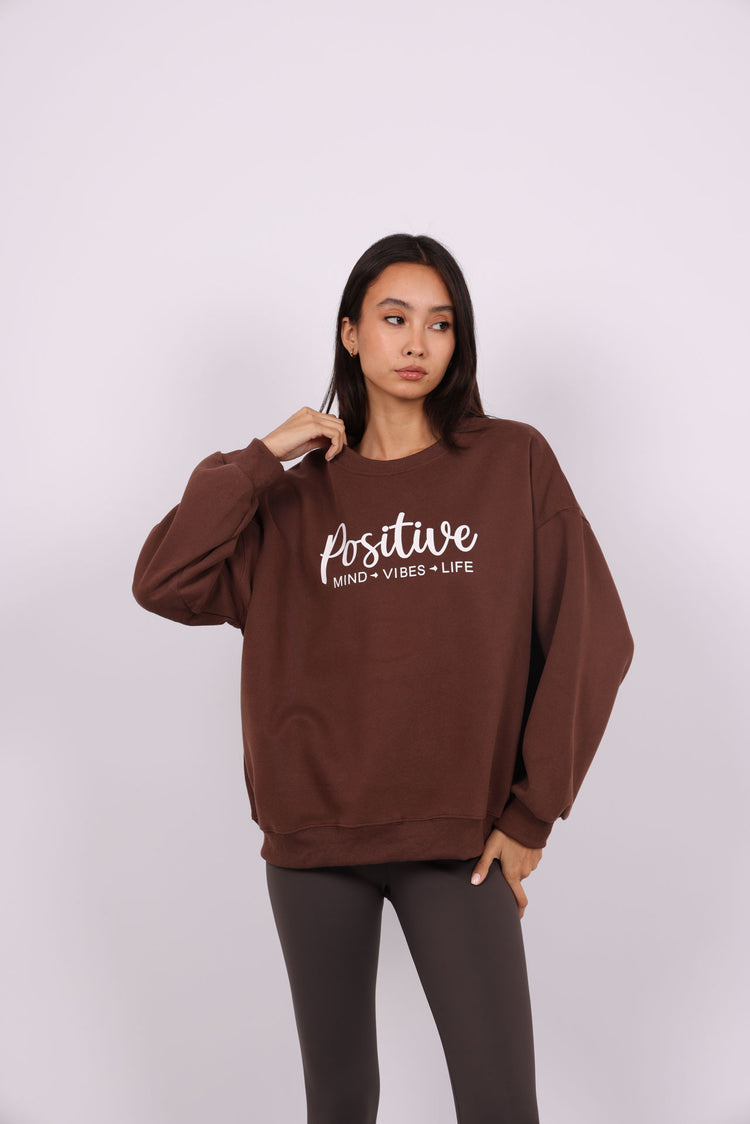 POSITIVE VIBES OVERSIZED SWEATSHIRT