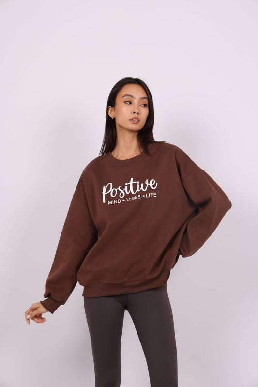 POSITIVE VIBES OVERSIZED SWEATSHIRT