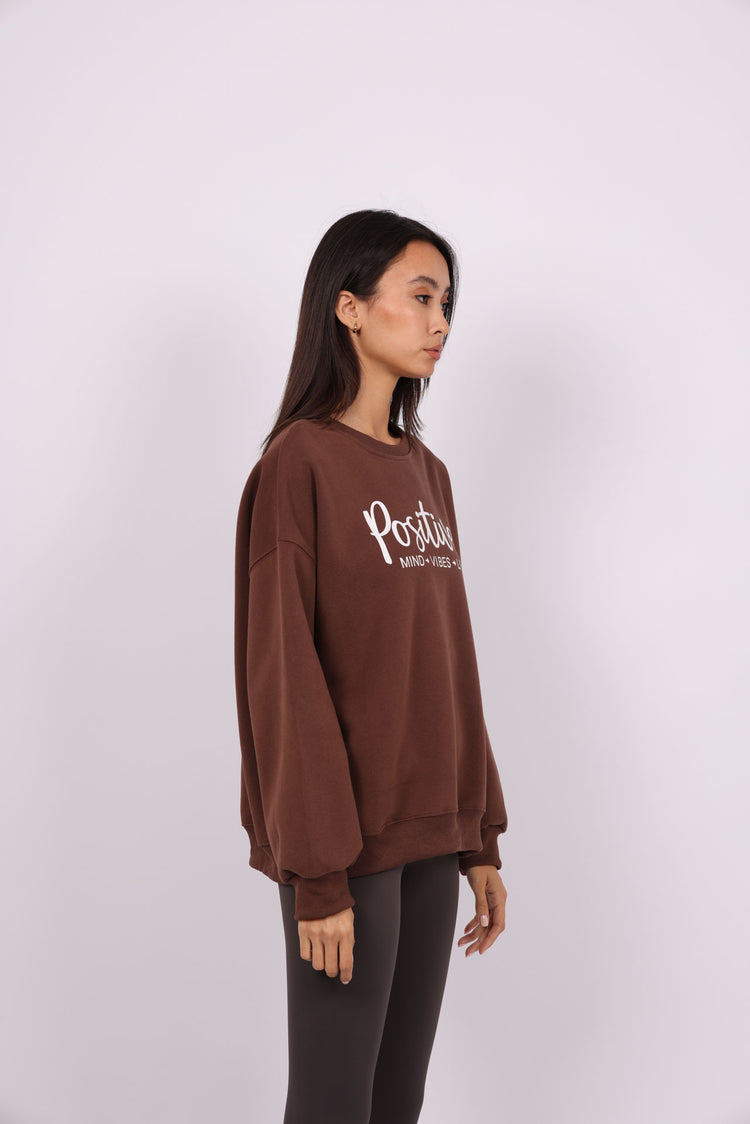 POSITIVE VIBES OVERSIZED SWEATSHIRT