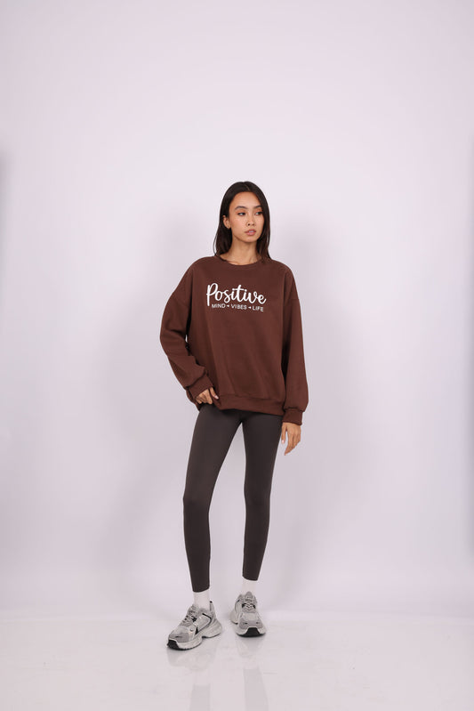 POSITIVE VIBES OVERSIZED SWEATSHIRT