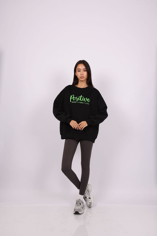 POSITIVE VIBES OVERSIZED SWEATSHIRT