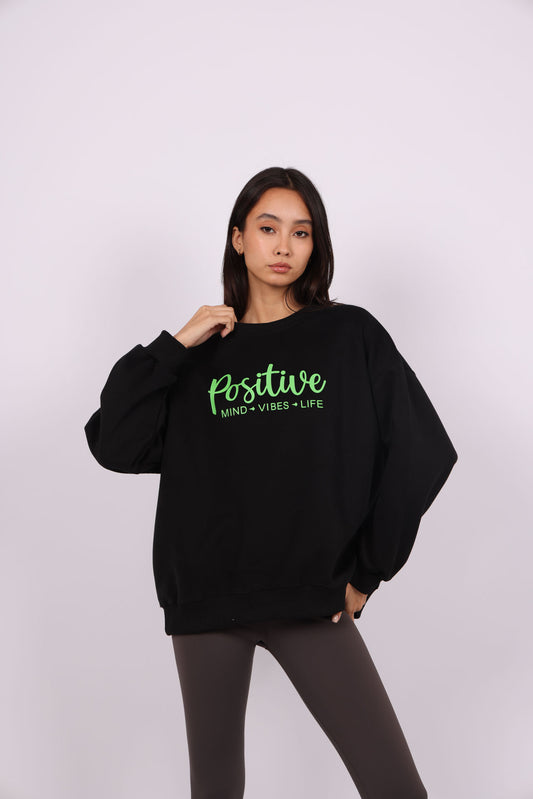 POSITIVE VIBES OVERSIZED SWEATSHIRT
