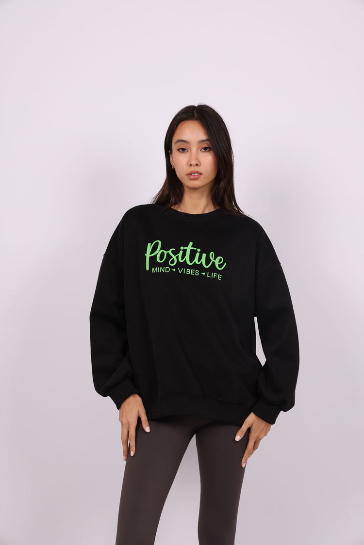 POSITIVE VIBES OVERSIZED SWEATSHIRT