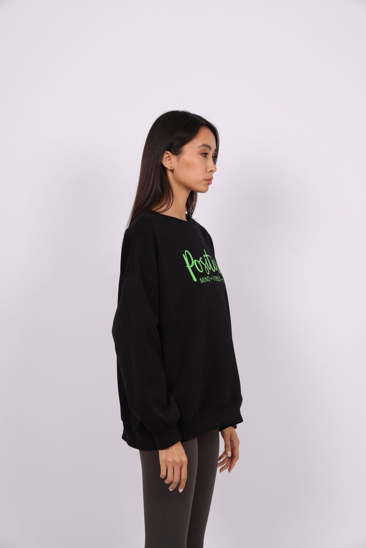POSITIVE VIBES OVERSIZED SWEATSHIRT