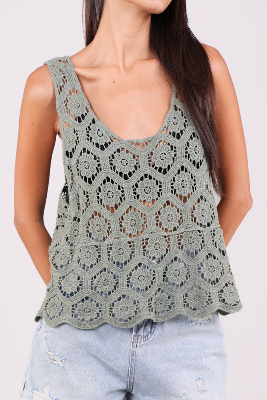 BLOOM CROCHET TOP