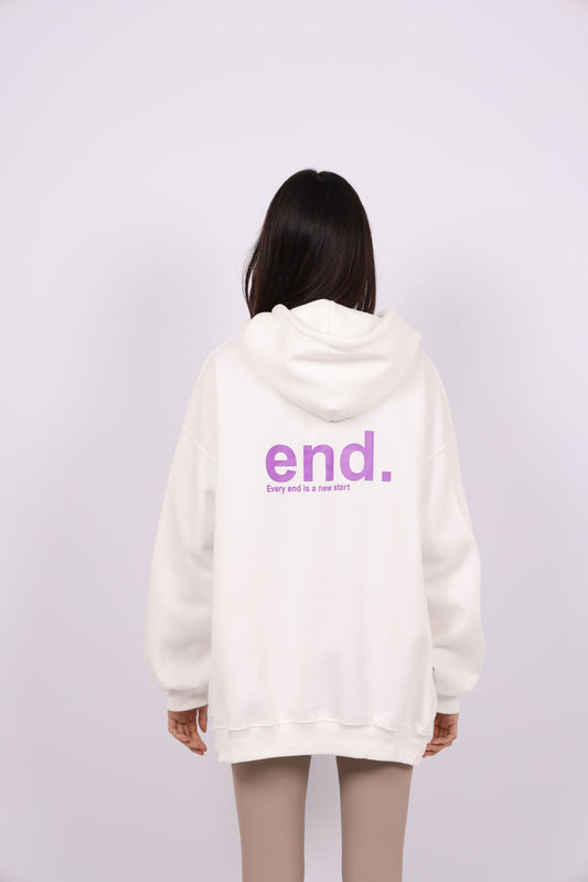 END PRINT OVERSIZED HOODIE
