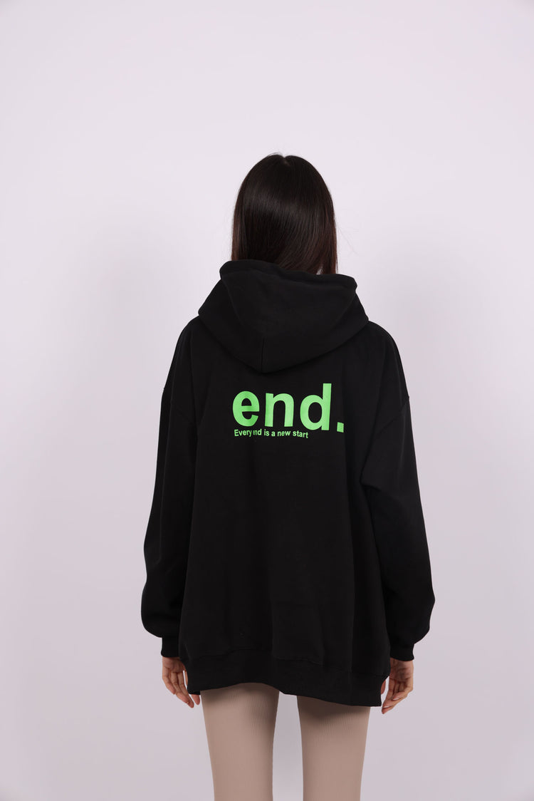 END PRINT OVERSIZED HOODIE