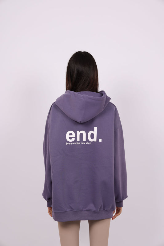 END PRINT OVERSIZED HOODIE