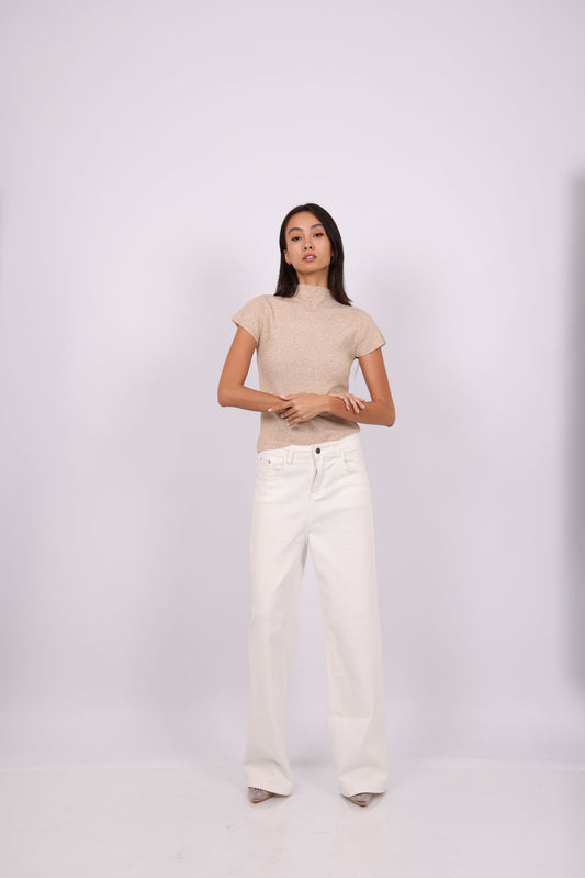 MOCK NECK KNIT TOP