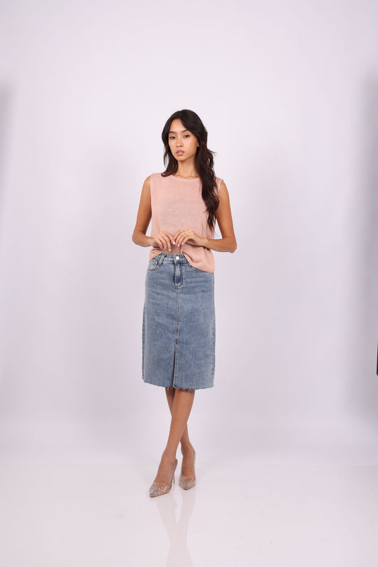 KNIT SLEEVELESS TOP