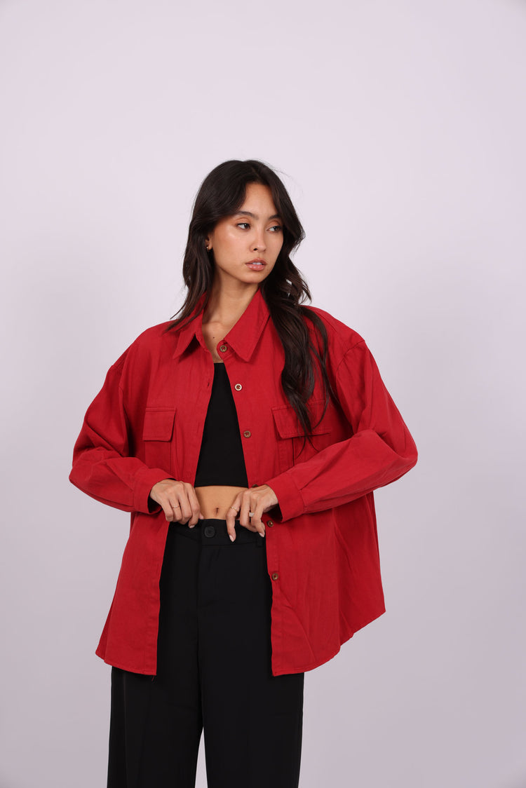 BUTTON-DOWN OVERSHIRT