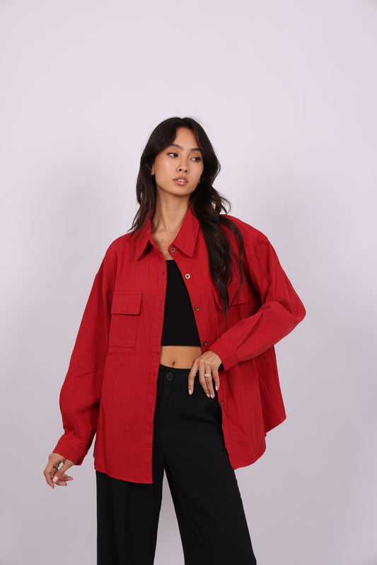 BUTTON-DOWN OVERSHIRT
