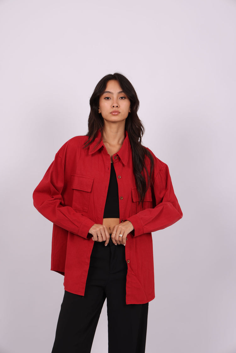 BUTTON-DOWN OVERSHIRT