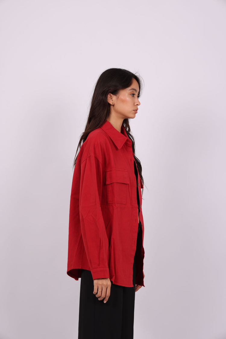 BUTTON-DOWN OVERSHIRT