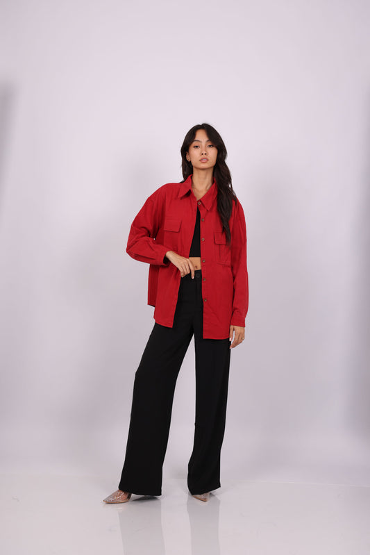 BUTTON-DOWN OVERSHIRT