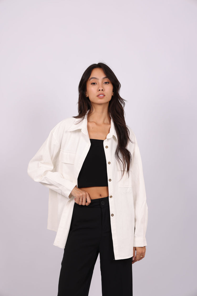 BUTTON-DOWN OVERSHIRT