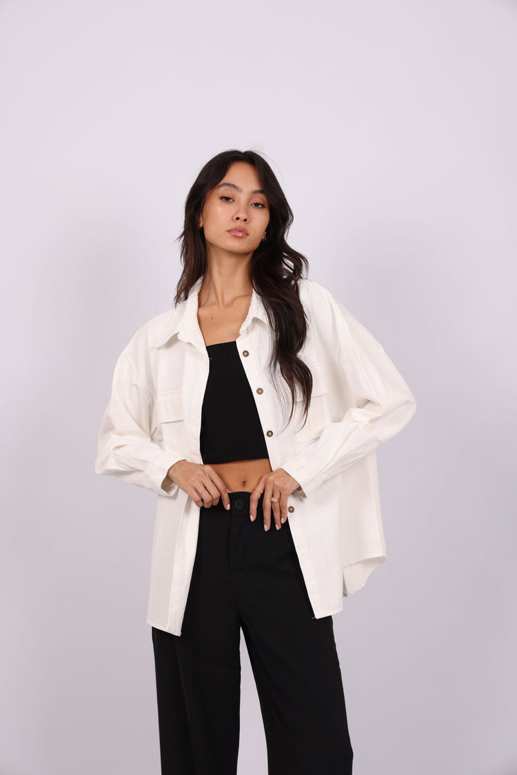 BUTTON-DOWN OVERSHIRT