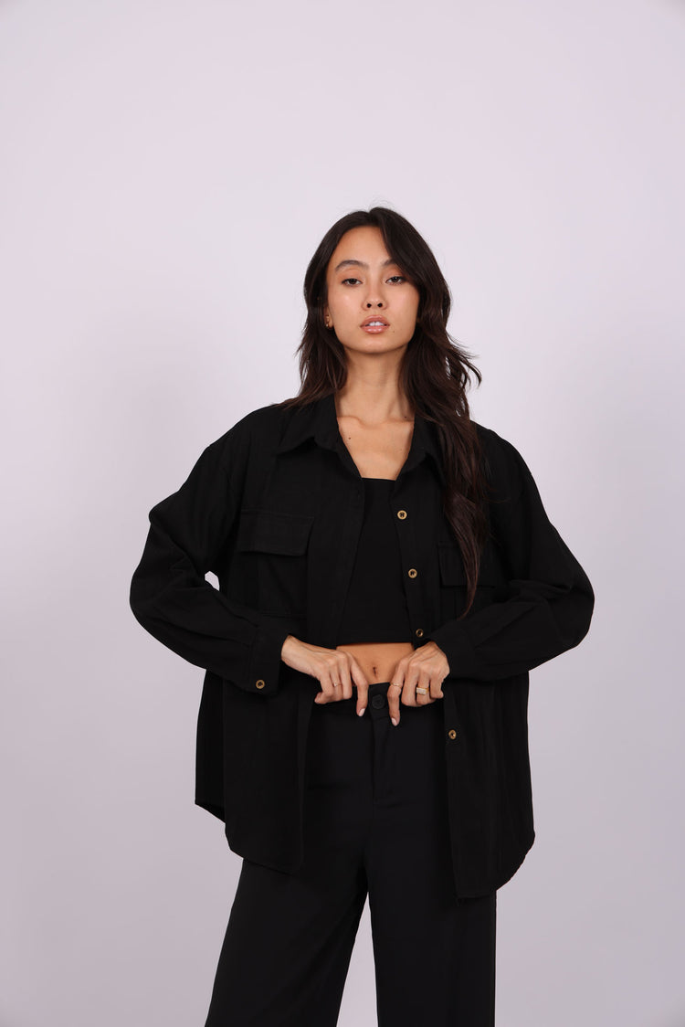 BUTTON-DOWN OVERSHIRT