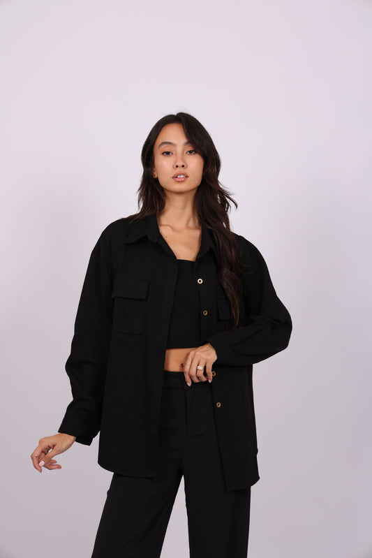 BUTTON-DOWN OVERSHIRT