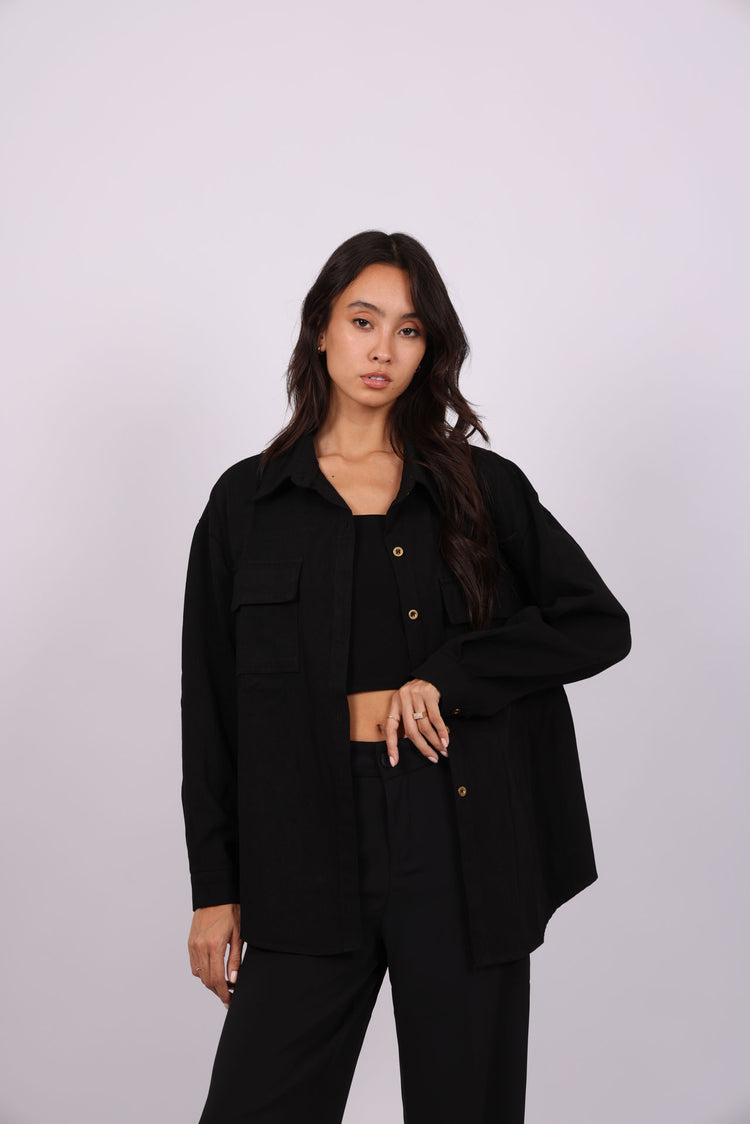 BUTTON-DOWN OVERSHIRT