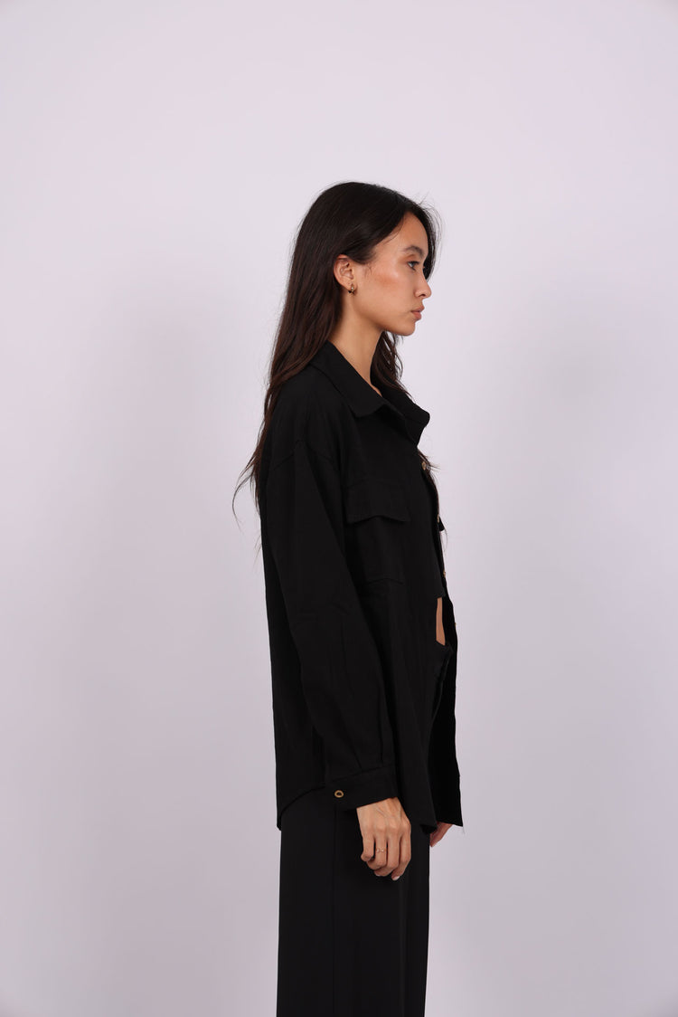 BUTTON-DOWN OVERSHIRT