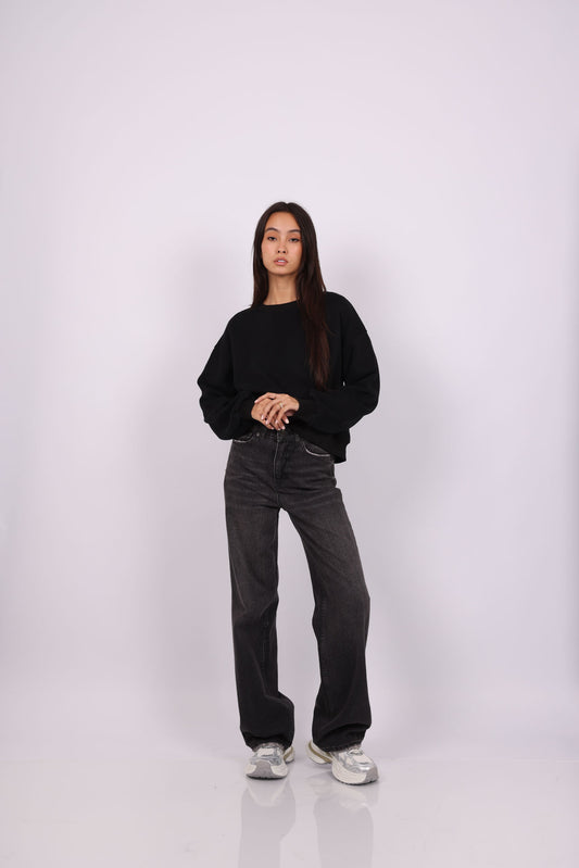 OVERSIZED CROPPED HOODIE