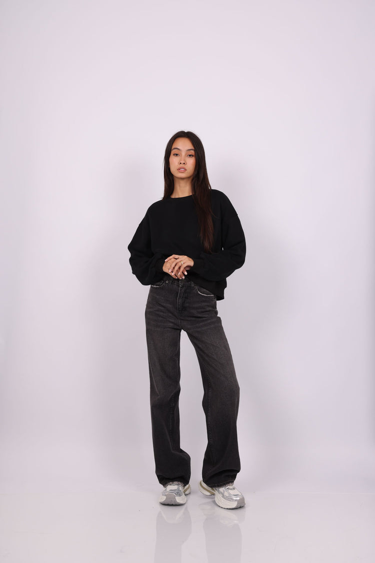 OVERSIZED CROPPED HOODIE