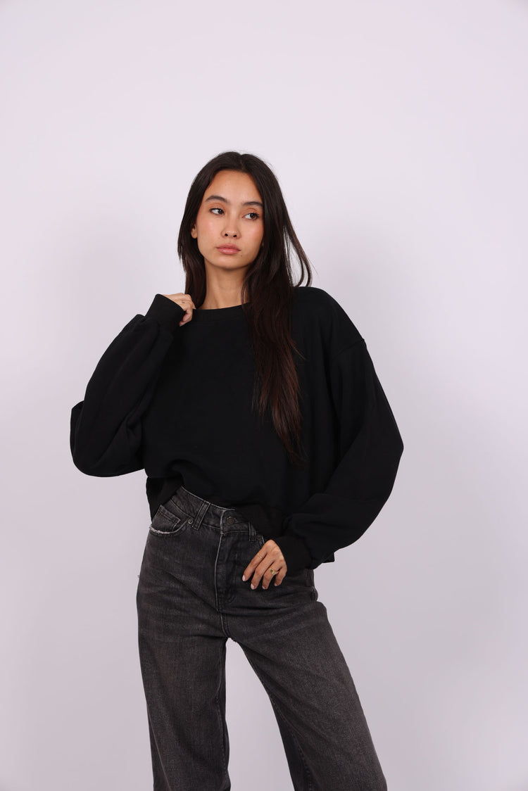 OVERSIZED CROPPED HOODIE